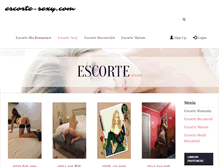 Tablet Screenshot of escorte-sexy.com